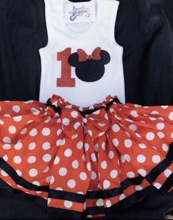 1st Birthday Disneyland Minnie Mouse tutu set