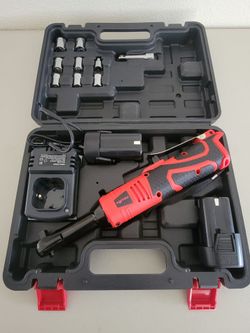 3/8 Cordless Electric Ratchet Wrench Set 45 Ft-lbs Variable Speed + Socket mm
