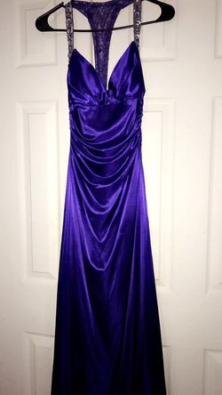 Purple open back dress Size XS