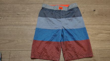 Boys Striped Board Shorts Swim Trunks