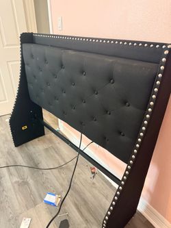 Black full  headboard
