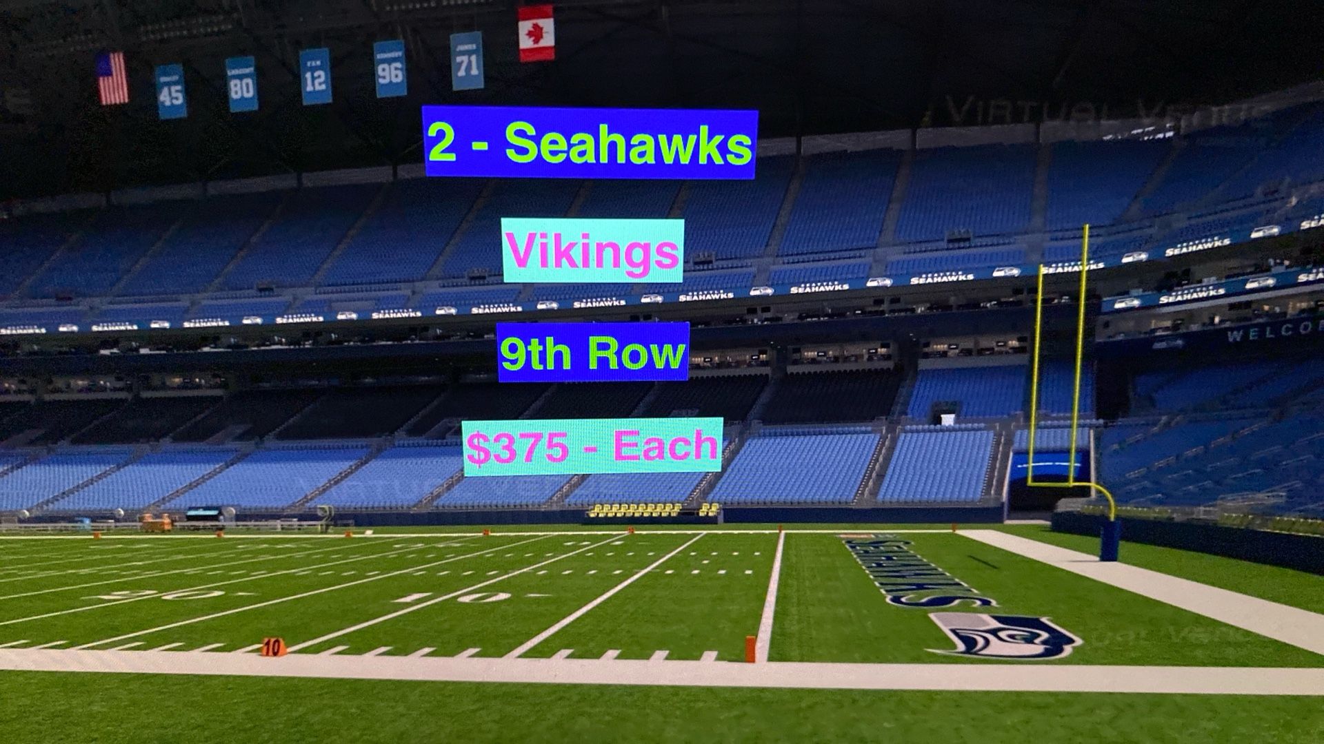 Seahawks Vikings Tickets