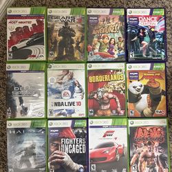 Xbox 360 games ($10 each or $80 all)