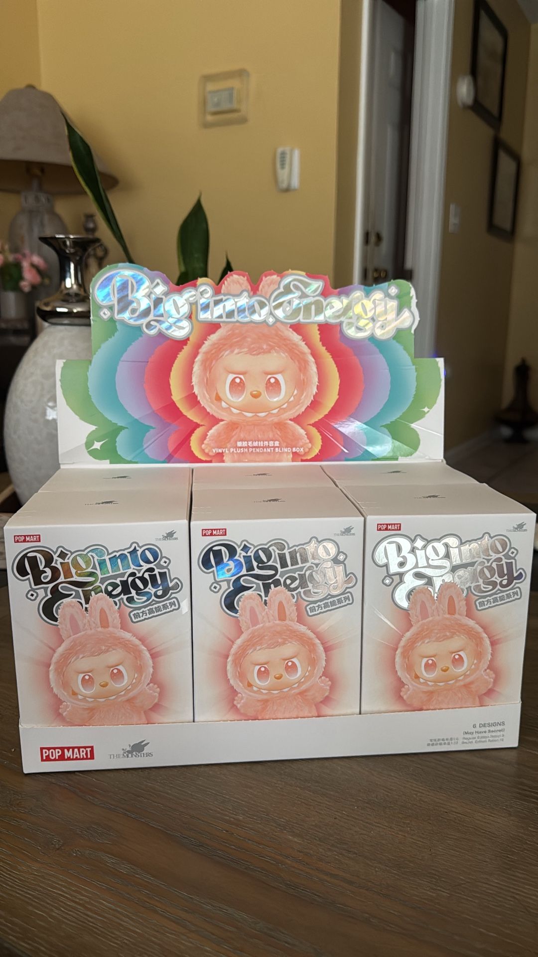 THE MONSTERS Big into Energy Series - Vinyl Plush Pendant Blind Box ❤️🧡🩷💚🩵💜🖤