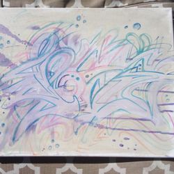 Graffiti Canvas "Pose" Aspkt One Original Bape Stussy Supreme Adidas Nike Puma