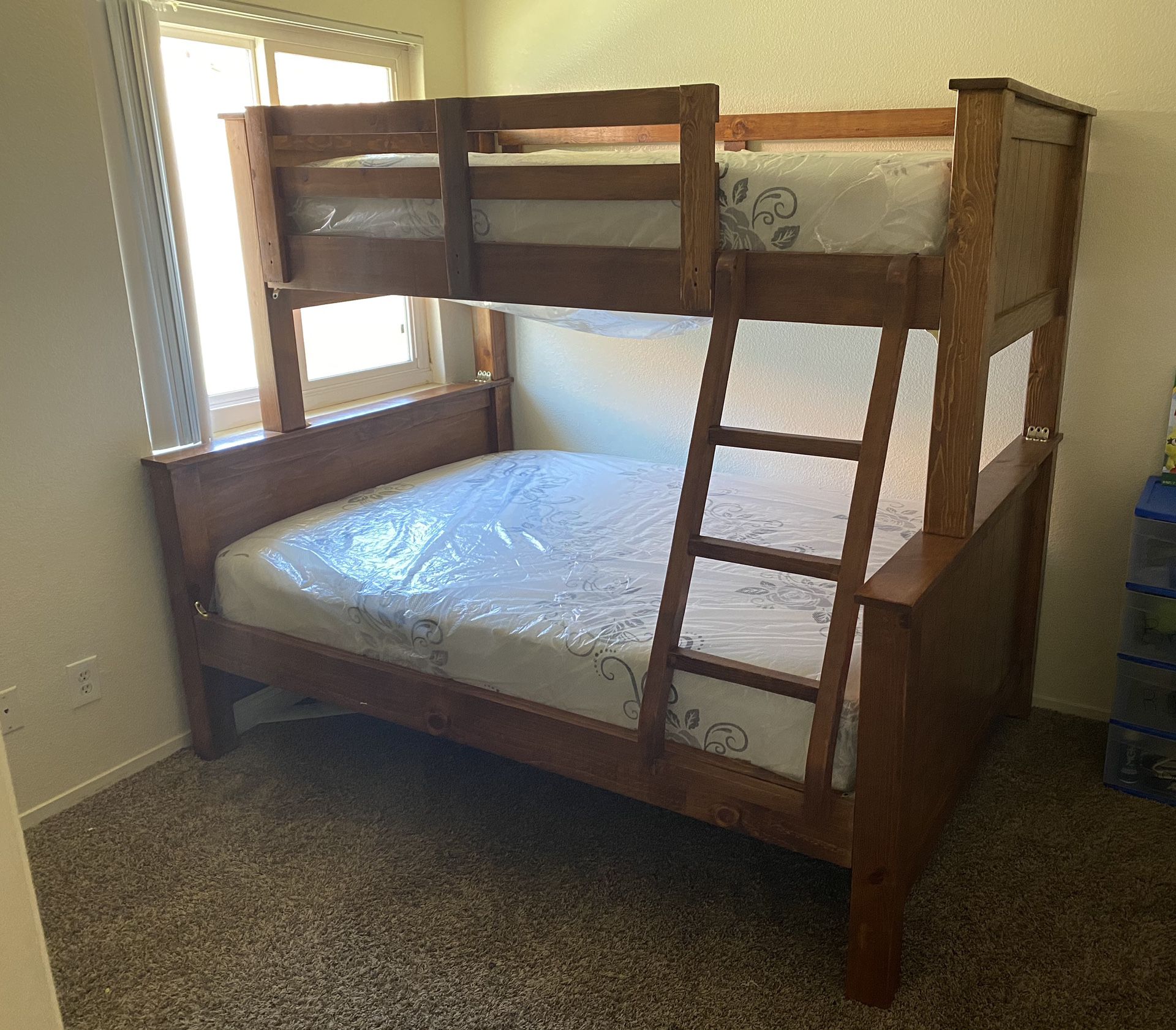 Twin over Full Wood Bunk Beds