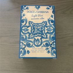 New Dolce Gabbana Light Blue Summer Vibes