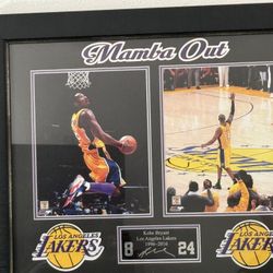 Mamba Out Kobe Picture Frame 