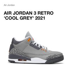 Air Jordan 3 Retro Cool Grey 