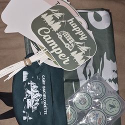 Free - Camp Bachelorette - Banner, Pins, Photo Props, Fanny Pack