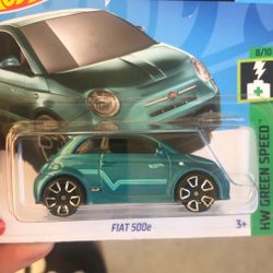Hotwheel Fiat 500e - Short Card Hotwheel (Read Description!!)