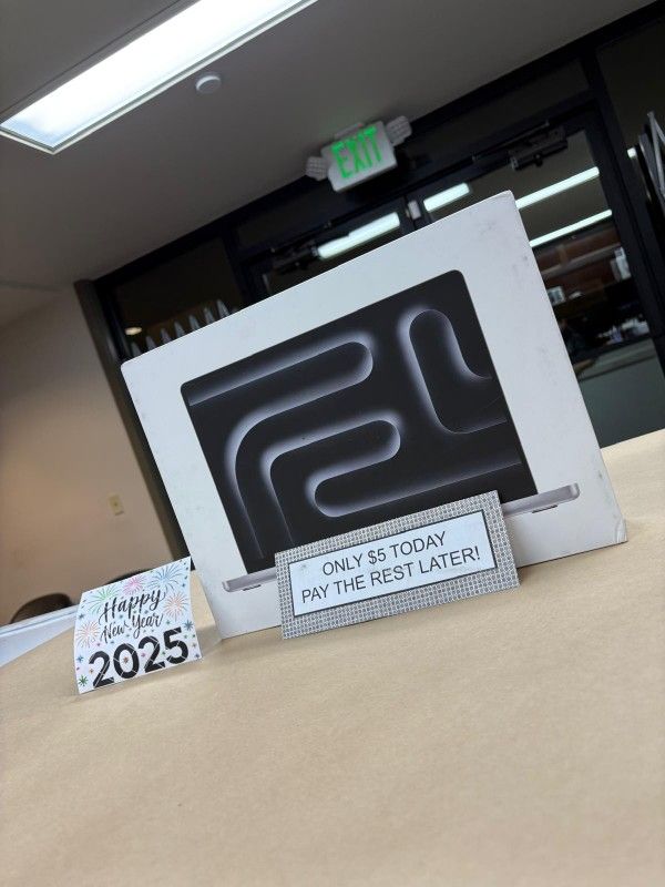 Apple MacBook Pro 14 Inch M3 Pro Laptop New - Only $1 Today Pay The Rest Later!