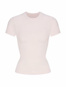 SKIMS Light Pink Cotton Jersey Top