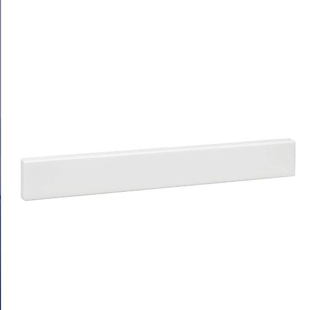 Unbranded 17-7/8 in. Cultured Marble Sidesplash in White