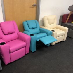 Kids Recliner Armchair Children's Furniture Sofa Seat Couch Chair w/Cup Holder 7240