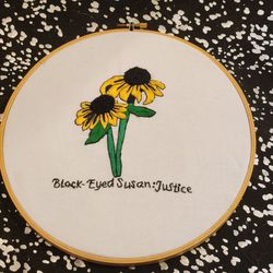 Black Eyed Susan Embroidery 