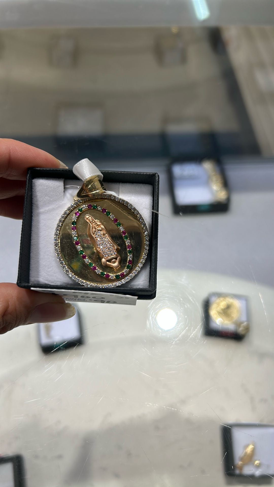 Fcp2344 14k Virgin Mary Pendant 11.4 Grams