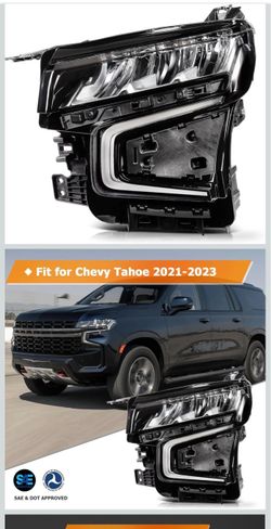 Headlight Assembly Fit for Chevrolet Tahoe 2021-2023 for 2021-2023 for Chevrolet Tahoe | Left Headlight | Black Housing| OE#GM(contact info removed)