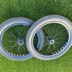 GSPORT BIRDCAGE w/ PRIMO HUBS  BMX WHEELSET