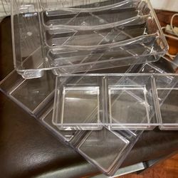 Clear, acrylic drawer organizers
