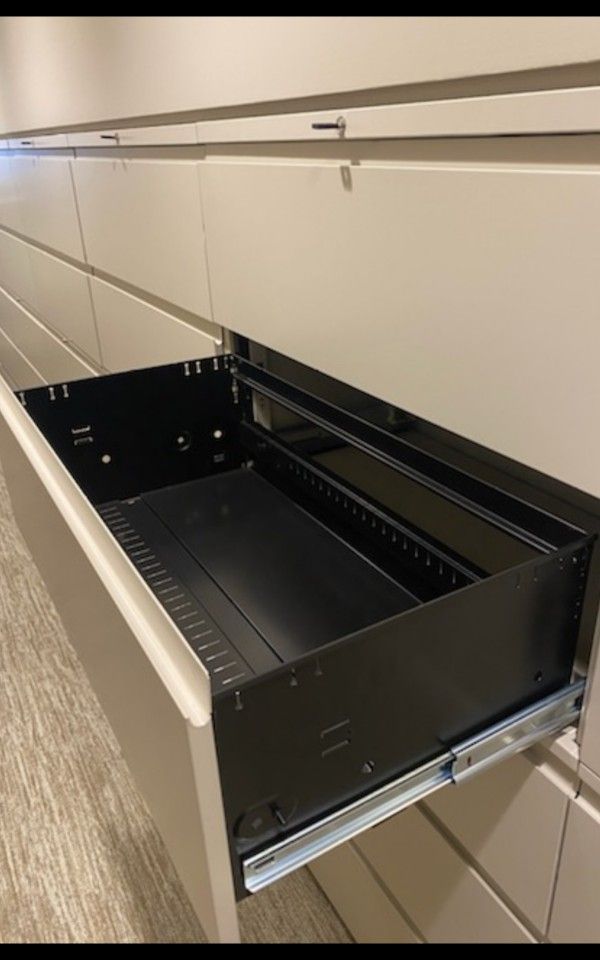 Metal White Lateral File Cabinets ... 3 4 And 5 Drawer