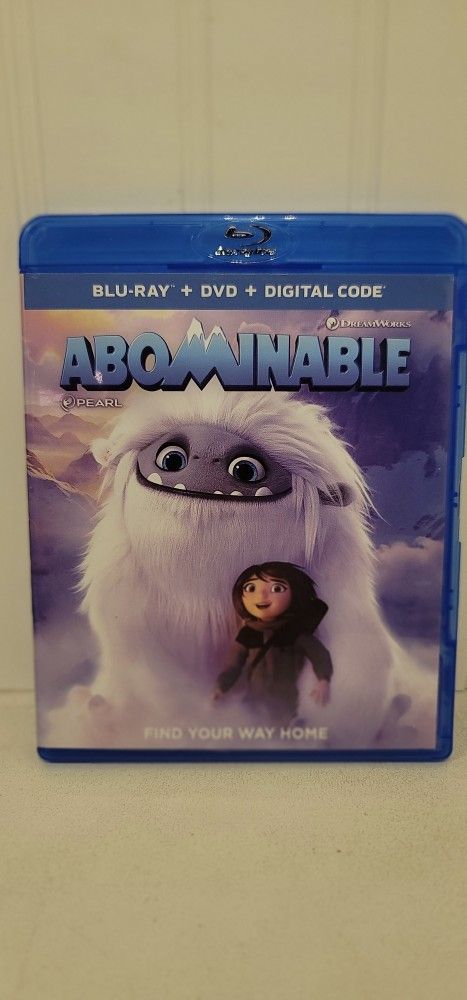 $5 BLU RAY MOVIE. ABOMINABLE. BLU RAY ONLY. NO DIGITAL. $5 OR TRADE FOR A MOVIE TITLE I DO NOT ALREADY OWN.