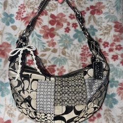 Coach Grey & Black Patchwork (read description)