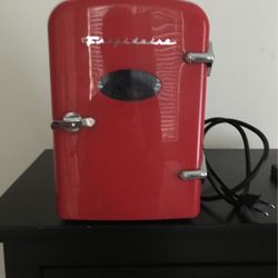 Frigidaire Portable Mini Fridge Red, Barely Used