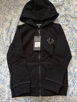 True religion black hoodie for kids size M