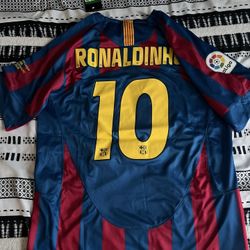 Prime Ronaldinho 05/06 Barcelona Jersey