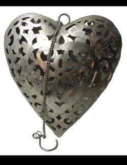 Hanging Heart candle decor for tealite candles