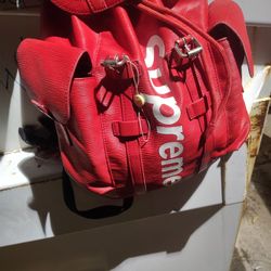 2017 Limited Edition Louis Vuitton "Supreme" Christopher Backpack