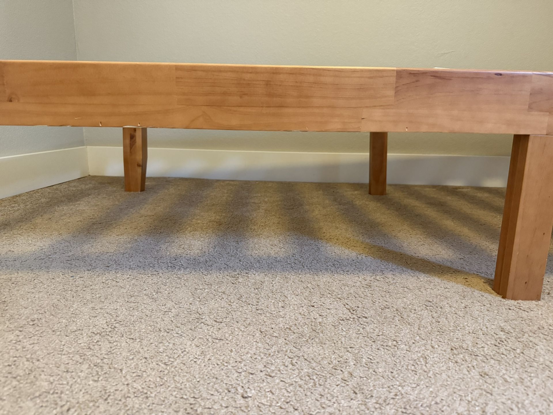 TWIN Mattress and Bed Frame (no box spring needed)
