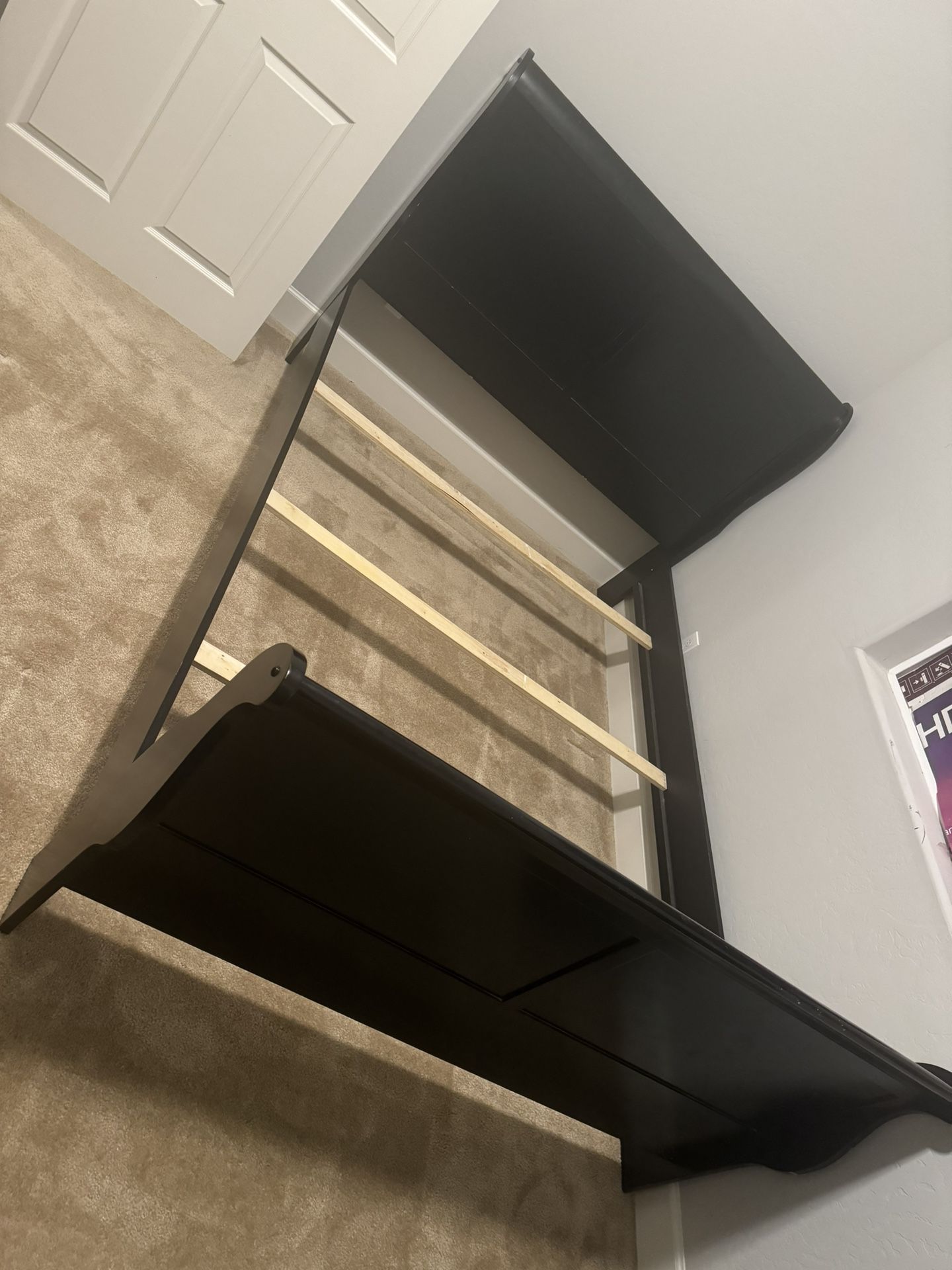 Black Queen Mattress Bed Frame for Sale in Visalia, CA OfferUp