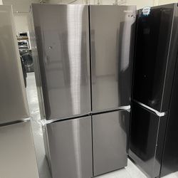 Black Stainless Steel 4 Door Fridge Water Ice With Warranty 