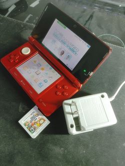 Nintendo 3DS - Red + Super Smash Bros Game - Excellent Condition TRADES WELCOME