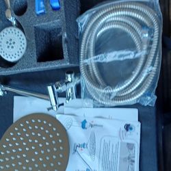 Chrome Shower System With Shower Massage