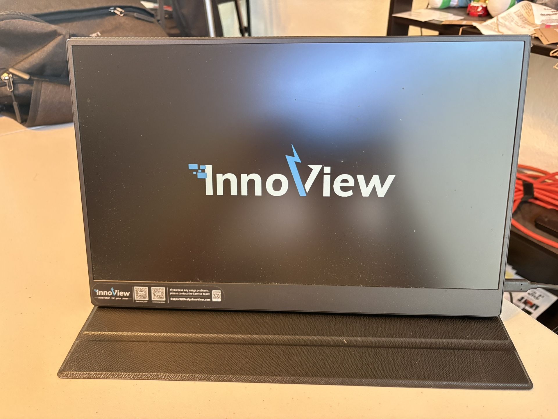 InnoView Portable Monitor, 15.6 Inch FHD 1080P HDMI USB C Second External Monitor for Laptop, Desktop, MacBook, Phones, Tablet, PS5/4, Xbox, Switch, B