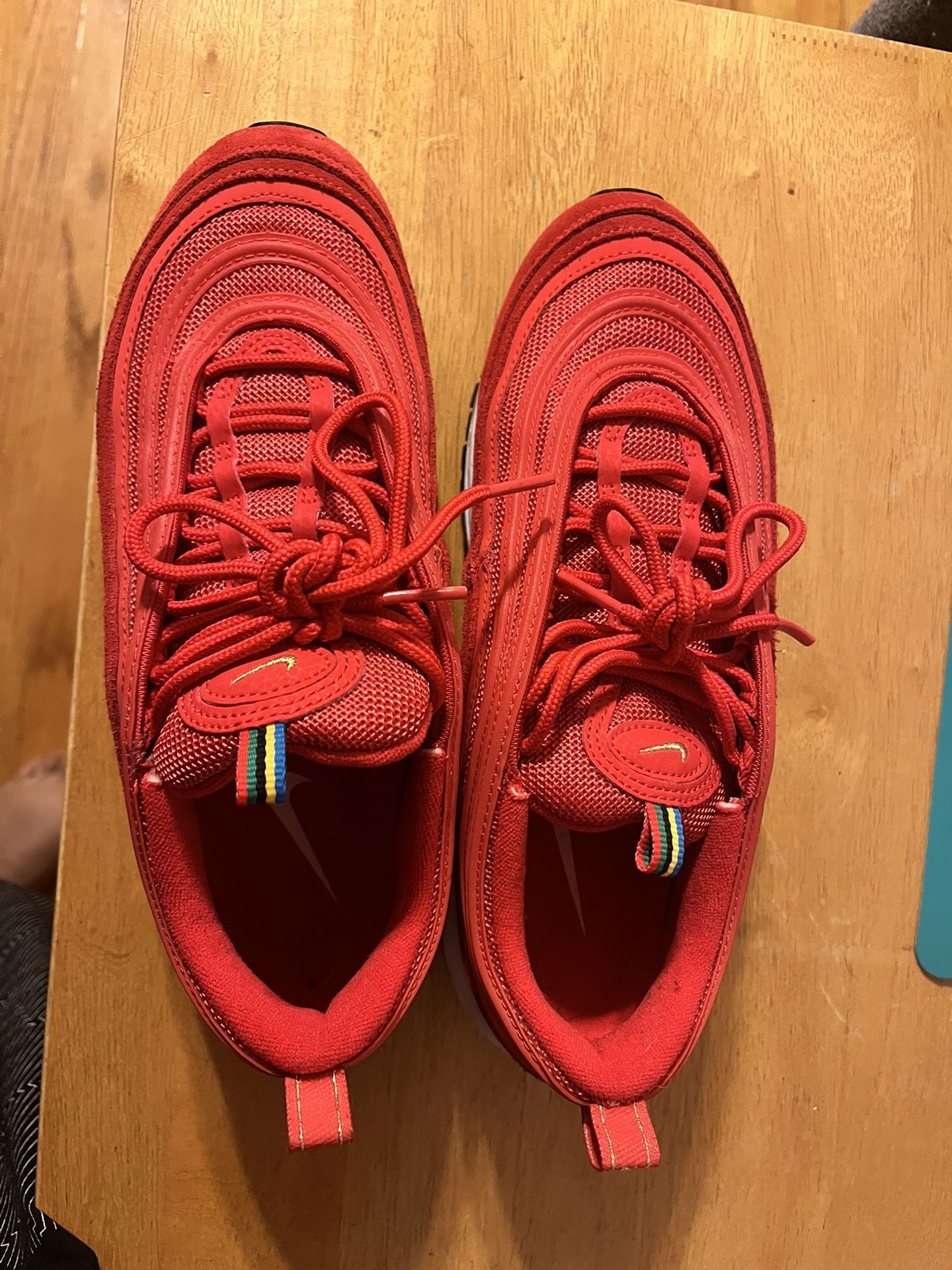Olympic Rings 97's Red Olympic Rings Nike Air Max 97 Size Men
