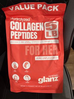Glanz Hydrolyzed Collagen Peptides 5 LB Value Pack