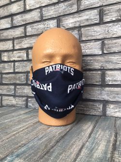 2 Patriots and 1 Miami Heat face masks