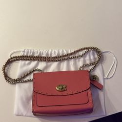 Pink/Gold Coach Purse 