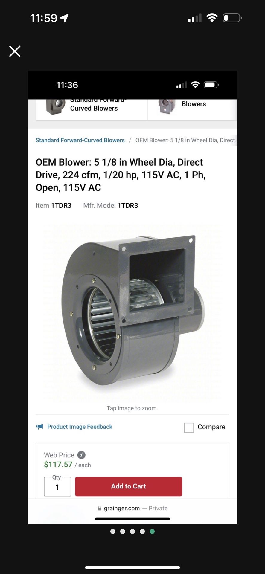 Dayton Blower Motor 