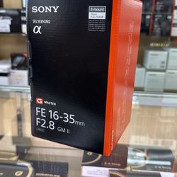 Sony Alpha SEL1635GM2 16-35mm F2.8 GM II Lens 
