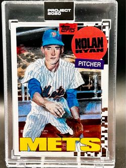 TOPPS PROJECT 2020 #147 NOLAN RYAN by Artist JACOB ROCHESTER * METS 1969 #533