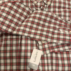 Boys Christmas Shirt Size 14 New