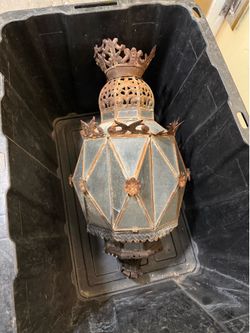 Steel lantern 20 th century