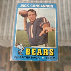 1971 Topps Football Card # 262 Jack Concannon “ The Bears” ! Low Grade Only 50 Cents 