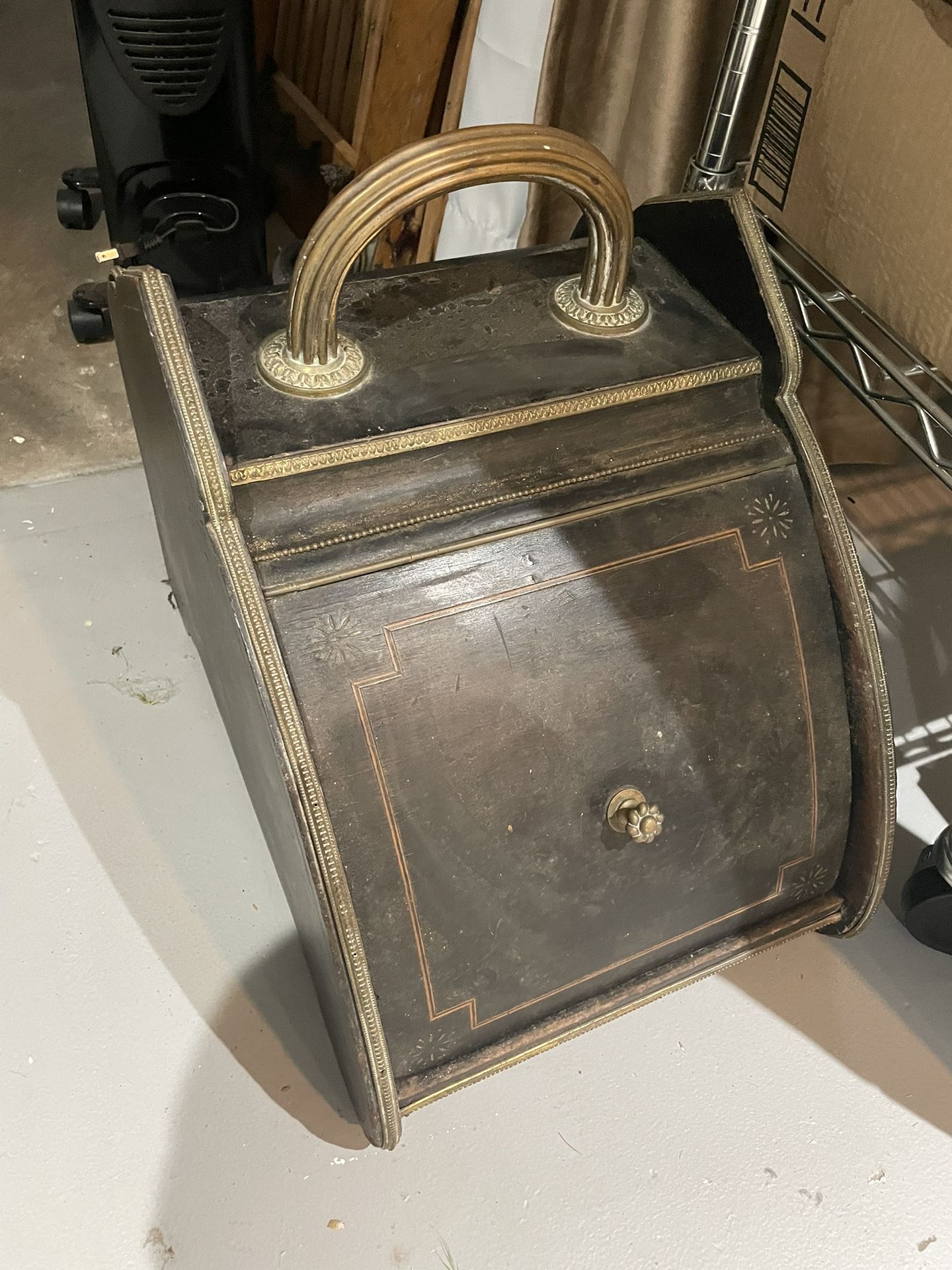 Antique French 1800’s Coal Box / Scuttle