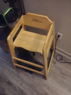 Wooden Baby High Chair